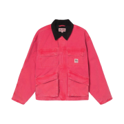 Stussy Washed Canvas Shop Jacket Hot Pink
