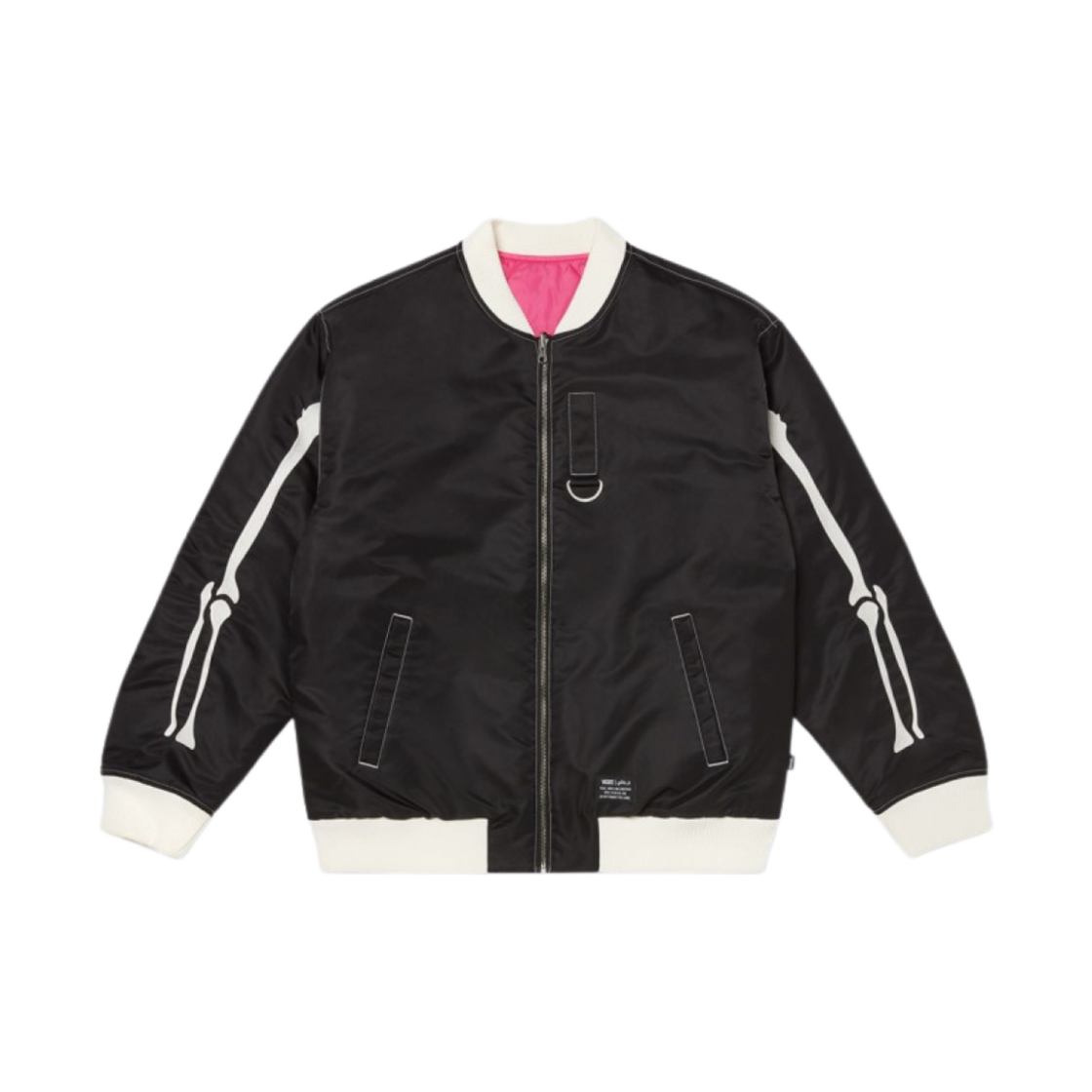 반스 x 마크 사보타지 엠브로이더리 패디드 보머 블랙(Vans x Mark SBTG Embroidery Padded Bomber Black)