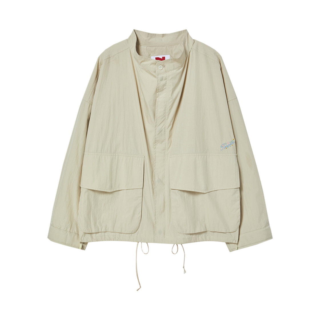 NV25SUJP01BE N ARCHIVE Lux Texture Light Fabric Blouson Beige