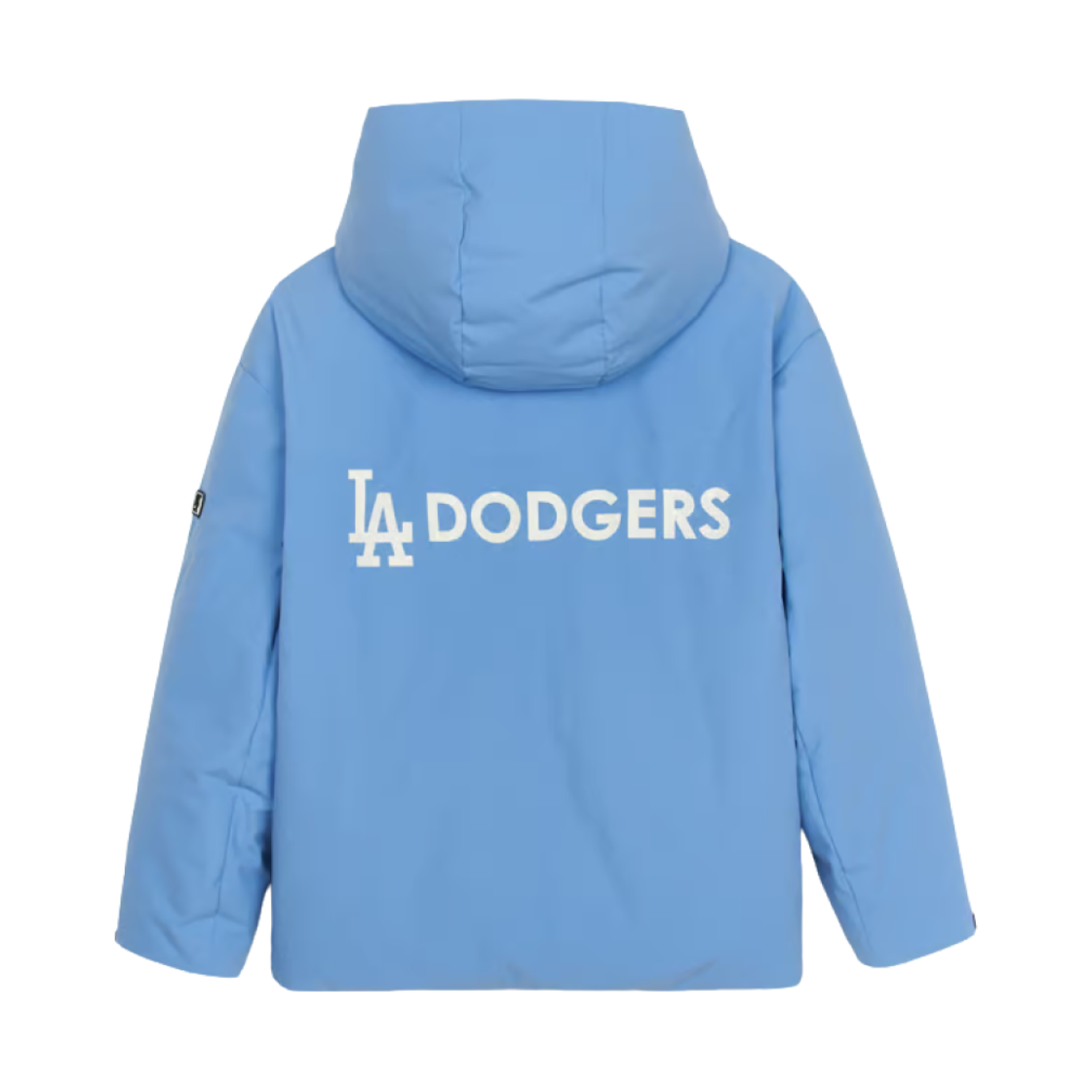 MLB 베이직 빅 레터링 후드 헤비웨이트 숏 푸퍼 자켓 LA 다저스 딥 스카이 블루(MLB Basic Big Lettering Hooded Heavyweight Short Puffer Jacket LA Dodgers D.Sky Blue) - 2