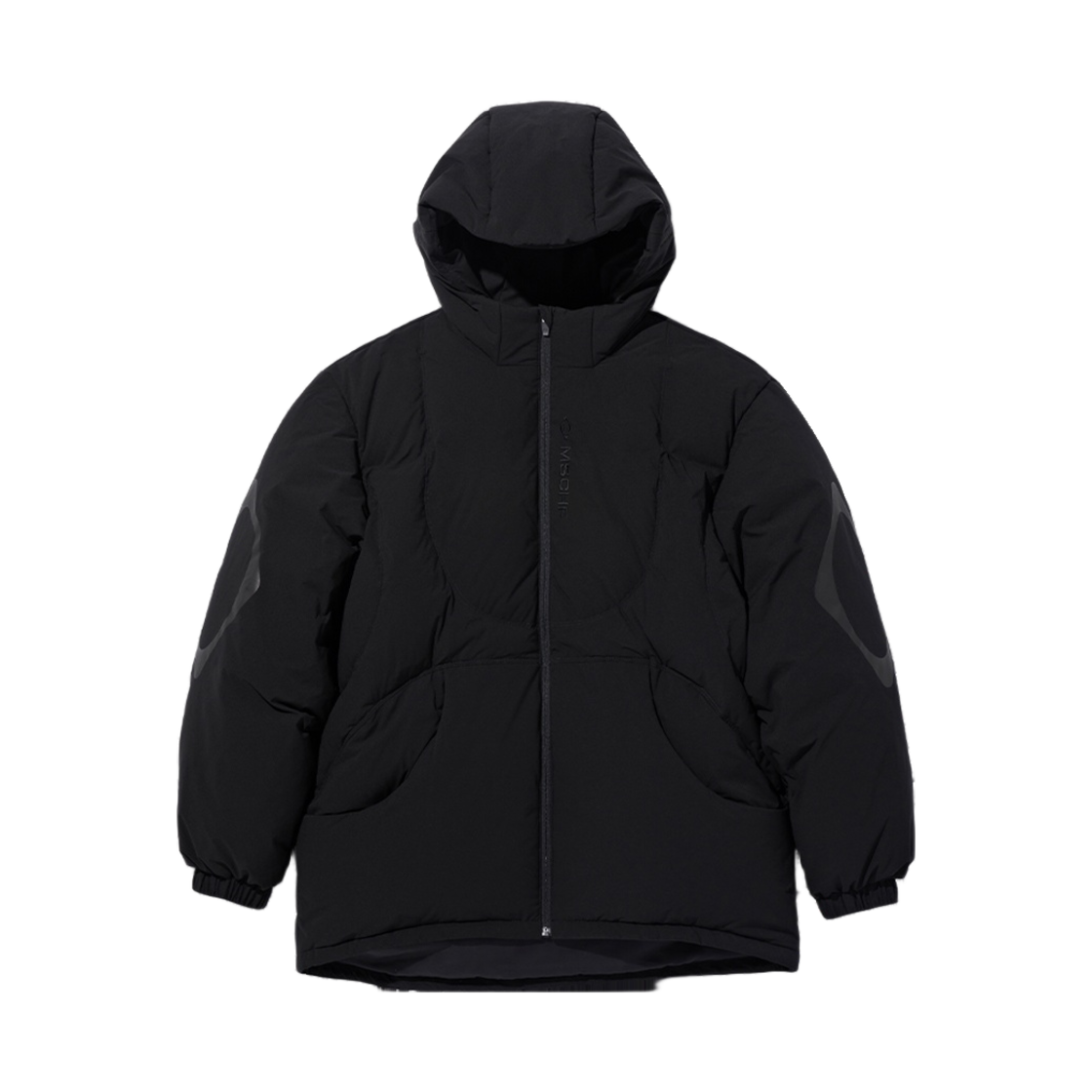 (W) 미스치프 롬버스 후디드 다운 자켓 블랙((W) Mischief Rhombus Hooded Down Jacket Black)