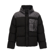 C.P. Company Eco Chrome-R Mixed Goggle Down Jacket Black - 24FW