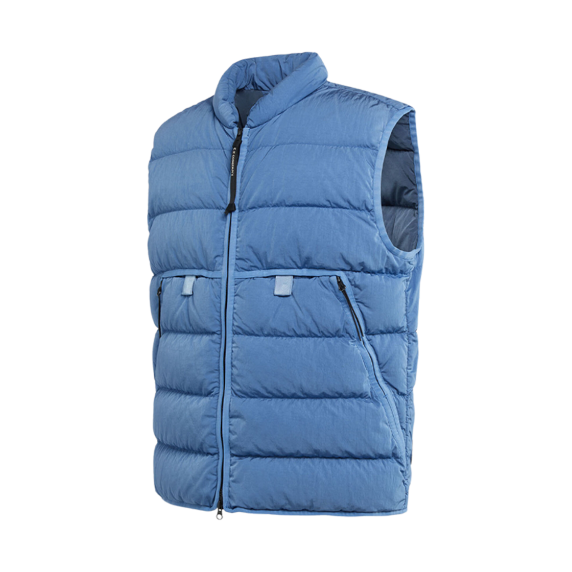 C.P. 컴퍼니 에코 크롬 R 다운 베스트 리비에라 블루 - 23FW(C.P. Company Eco-Chrome R Down Vest Riviera Blue - 23FW) - 2