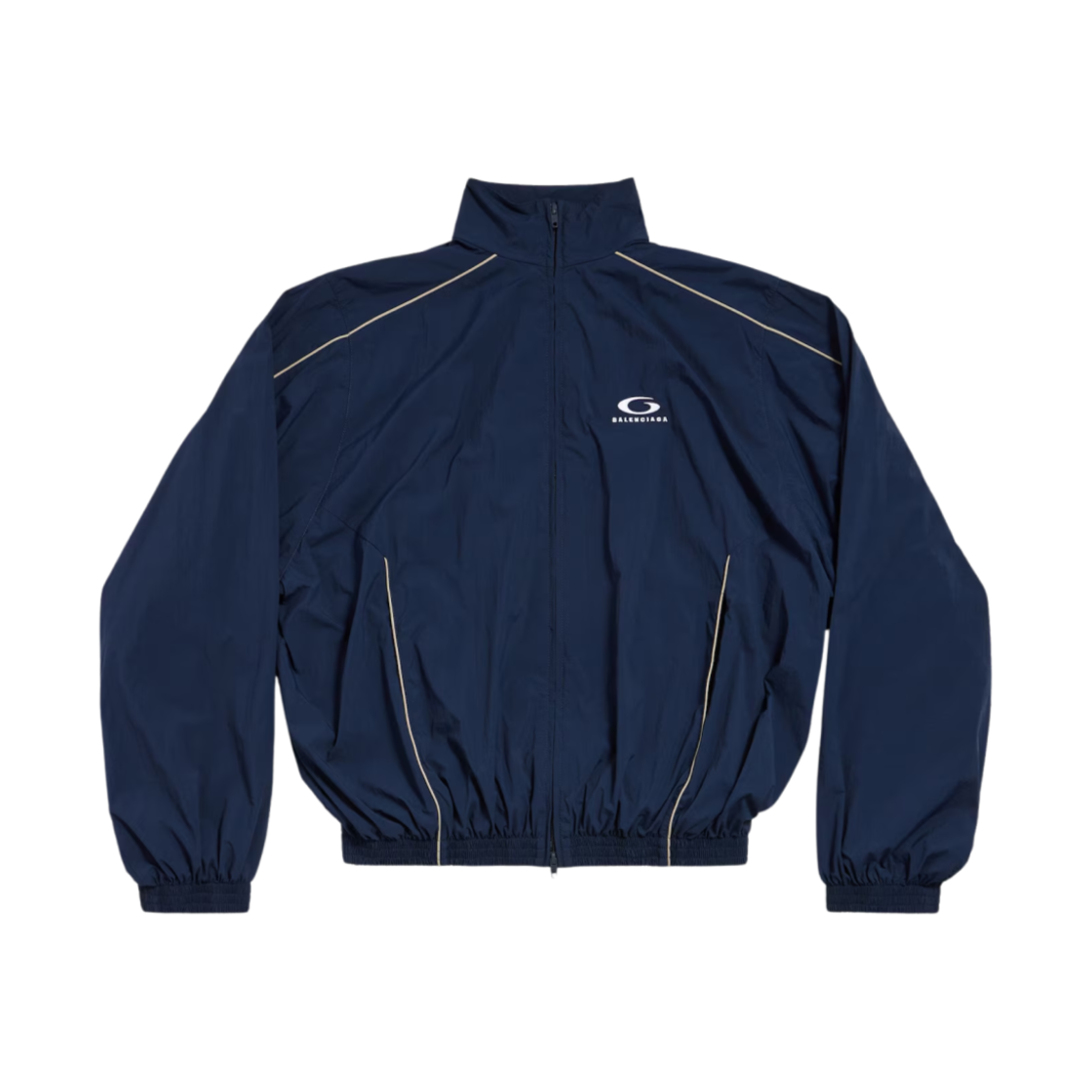 발렌시아가 루프 스포츠 아이콘 라지 트랙수트 자켓 네이비 블루