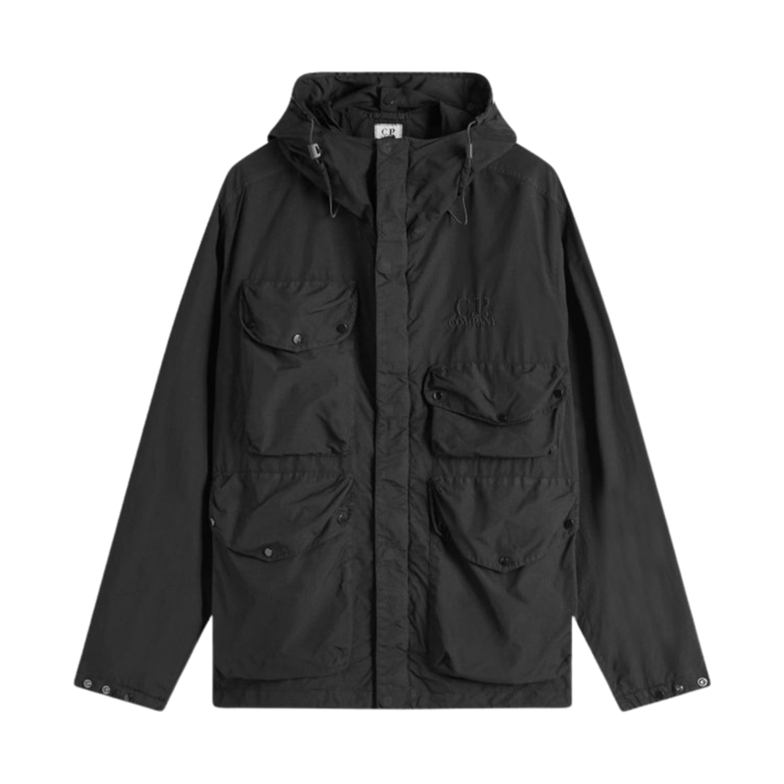 C.P. 컴퍼니 플랫 나일론 고글 자켓 블랙 - 25SS(C.P. Company Flatt Nylon Goggle Jacket Black - 25SS)