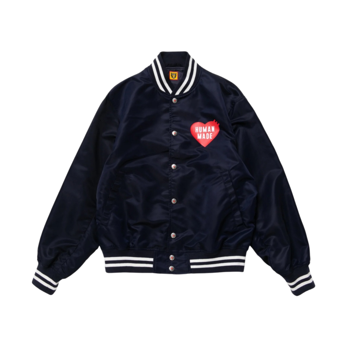 HM24JK003 Human Made Nylon Stadium Jacket Navy
