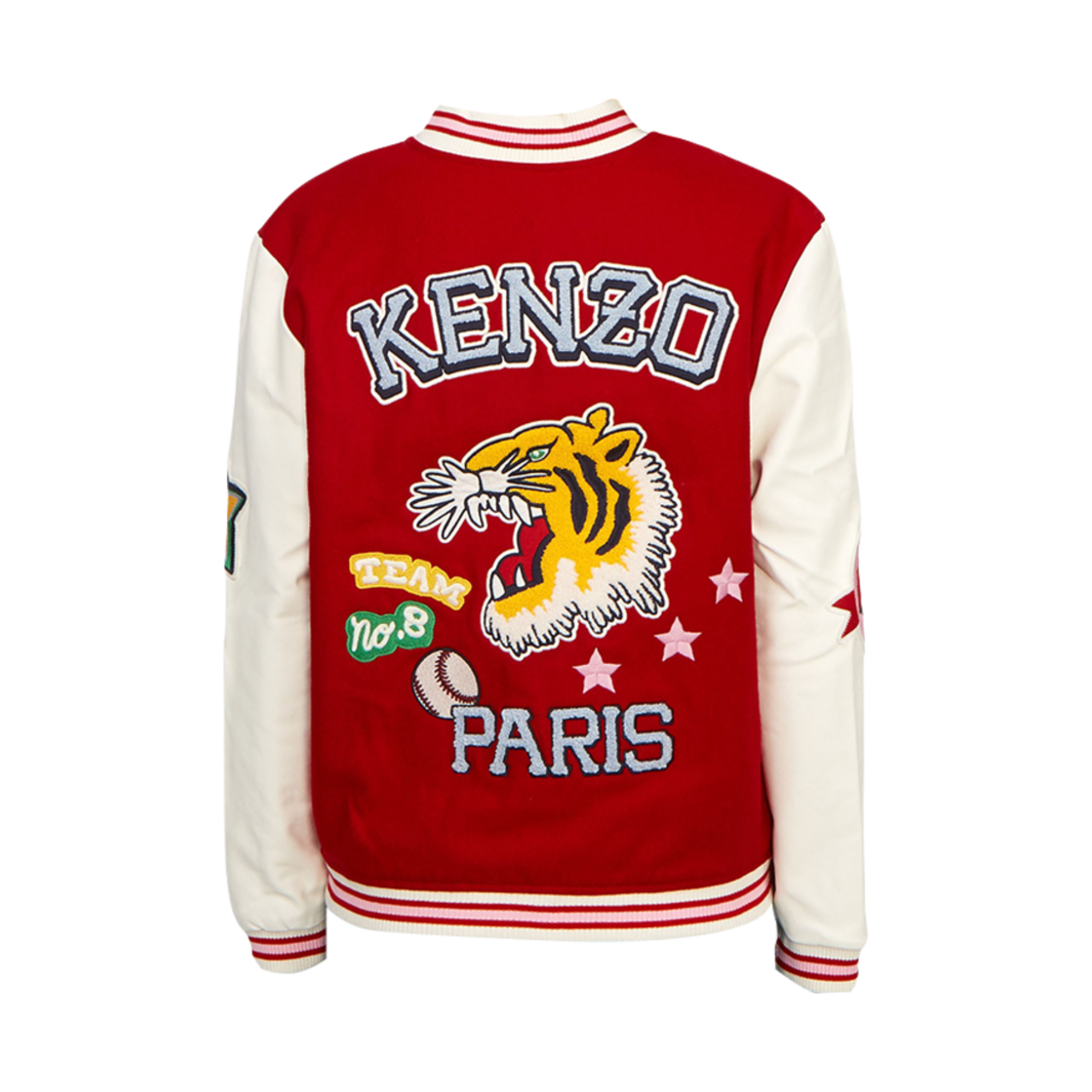 (키즈) 겐조 바시티 봄버 자켓 레드((Kids) Kenzo Varsity Bomber Jacket Red) - 2