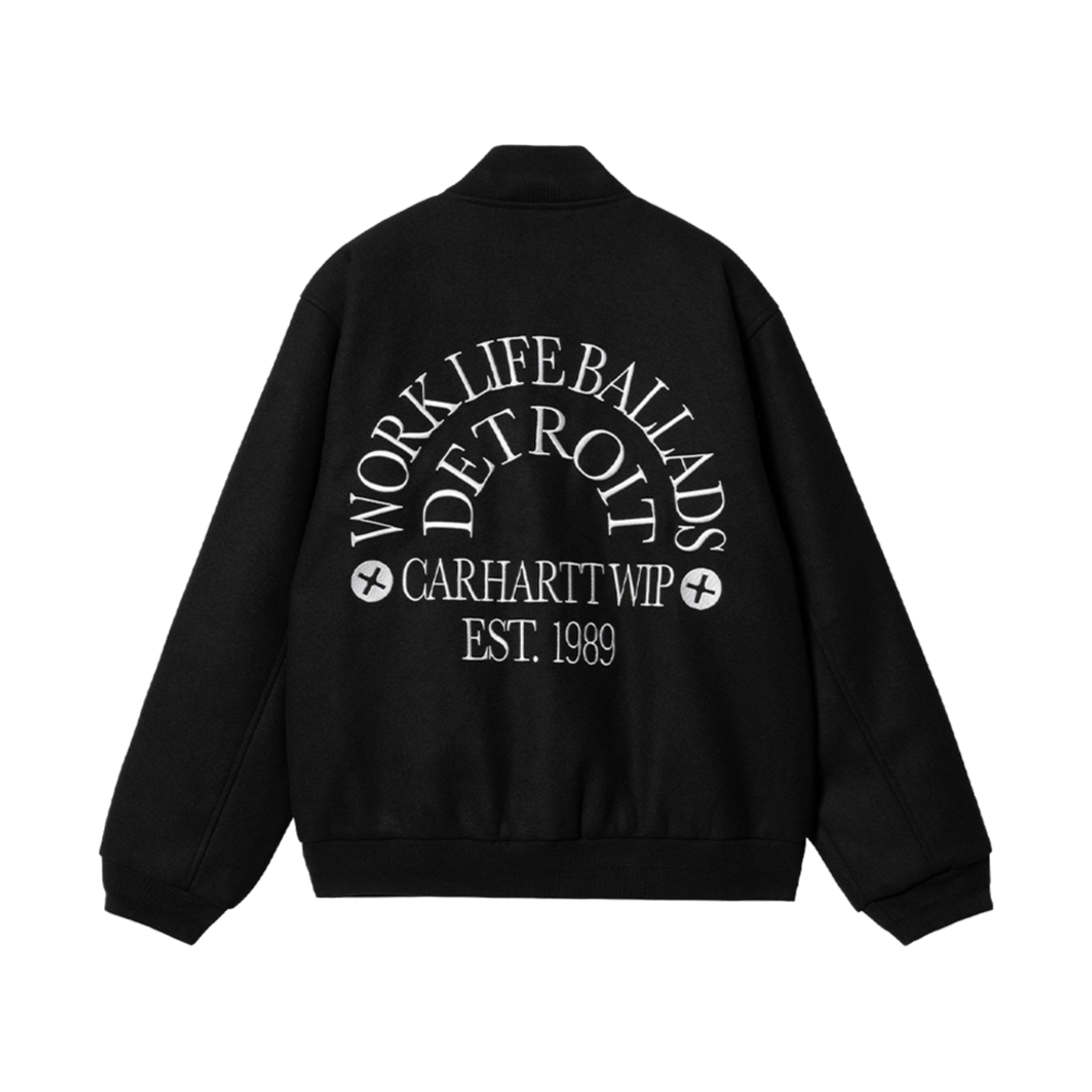 칼하트 WIP 워크 바시티 봄버 블랙(Carhartt WIP Work Varsity Bomber Black) - 2