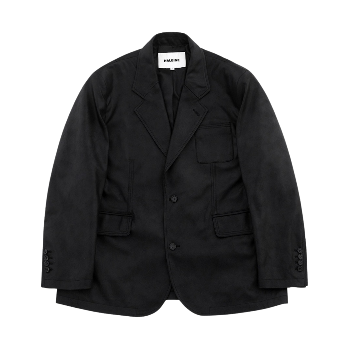 [KREAM 단독] 알렌느 3 스티치 포우 레더 블레이저 블랙