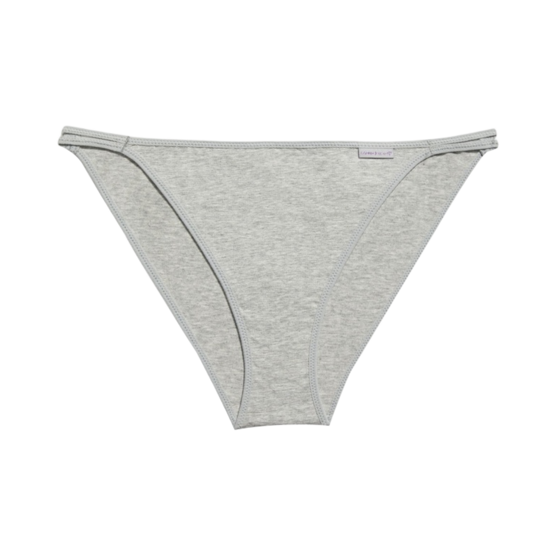 (W) 캘빈 클라인 x 제니 모던 코튼 하이 레그 탕가 그레이 헤더((W) Calvin Klein x Jennie Modern Cotton High Leg Tanga Grey Heather) - 1