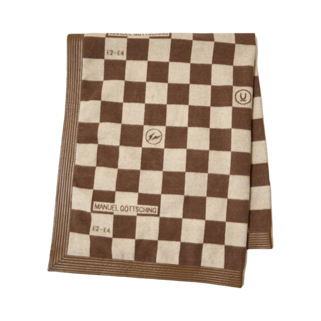 언더커버 x 프라그먼트 UC2C1S01-1 울 블랭킷 브라운 체크(Undercover x Fragment UC2C1S01-1 Wool Blanket Brown Check)