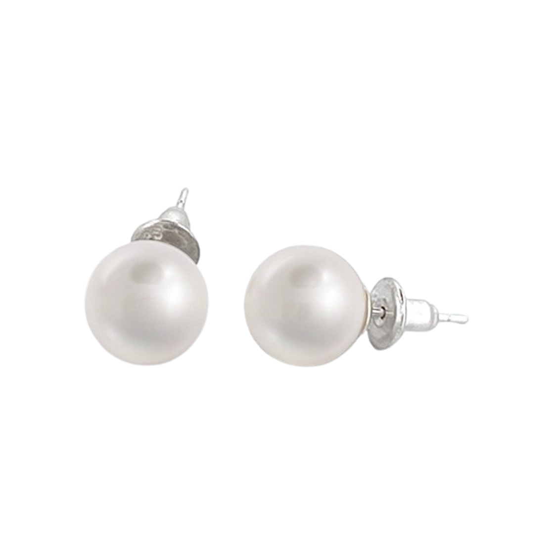 [KREAM 단독] 스쿠도 스와로브스키 펄 10mm 실버 이어링 1set