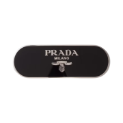 (W) Prada Metal Hair Clip Black