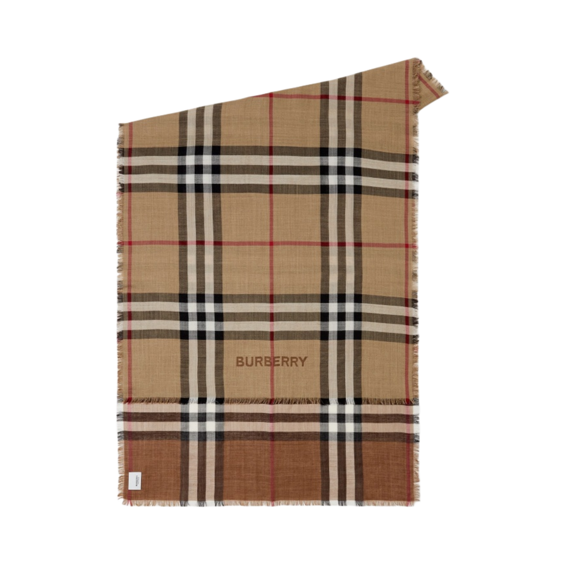 버버리 체크 울 실크 리버시블 스카프 아카이브 베이지(Burberry Check Wool Silk Reversible Scarf Archive Beige) - 2