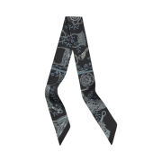 (W) Hermes Etiers Remix Twilly Noir Ciel Argent
