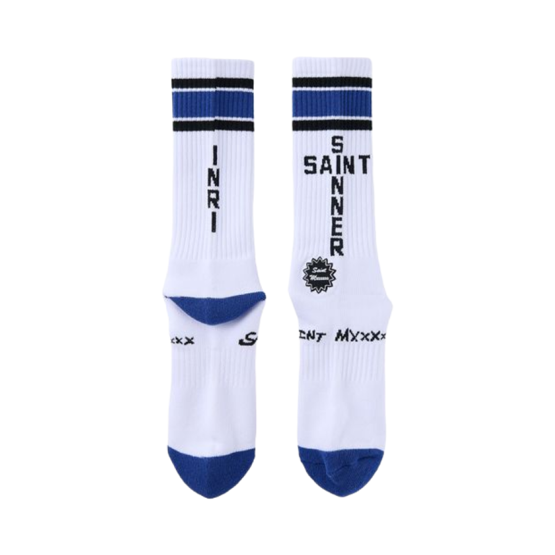세인트 마이클 세인트 시너 삭스 블루 - 25SS(Saint Mxxxxxx Saint Sinner Socks Blue - 25SS) - 2