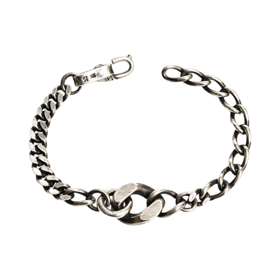 베르크슈타트 뮌헨 브레이슬릿 필드 링크 스털링 실버 - 24SS