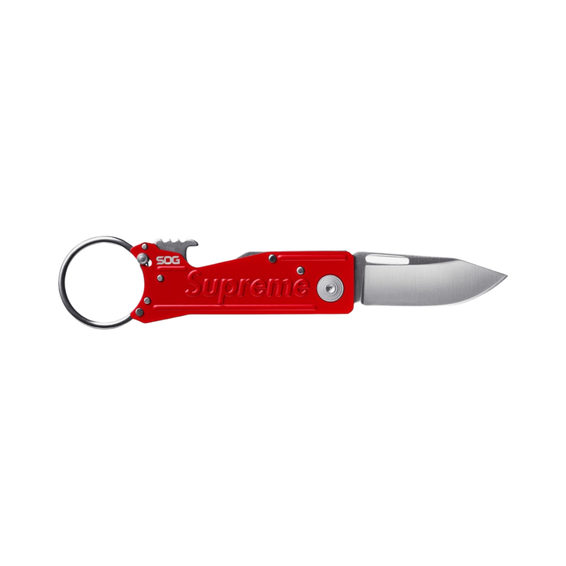 슈프림 SOG 키트론 폴딩 나이프 레드 - 18FW(Supreme SOG KeyTron Folding Knife Red - 18FW)