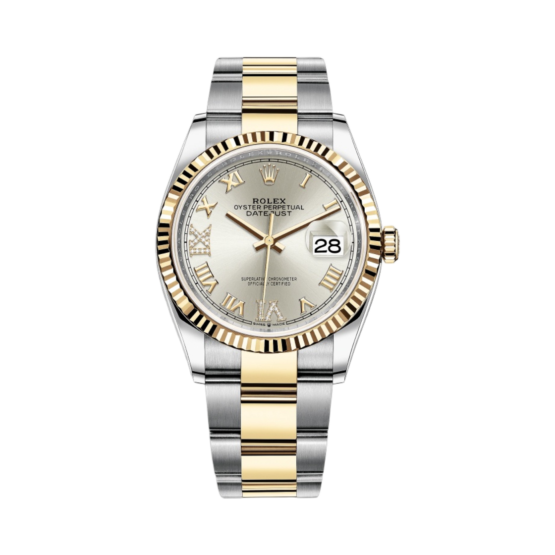 롤렉스 데이트저스트 36mm 126233 실버 로만 다이아 셋팅 오이스터(Rolex Datejust 36mm 126233 Silver Roman Diamond-Set Oyster) - 1