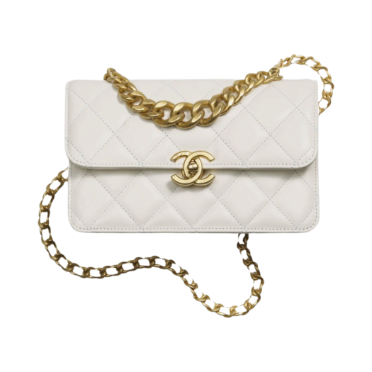 샤넬 미니 플랩백 카프스킨 & 골드 메탈 블랙 | Chanel | KREAM