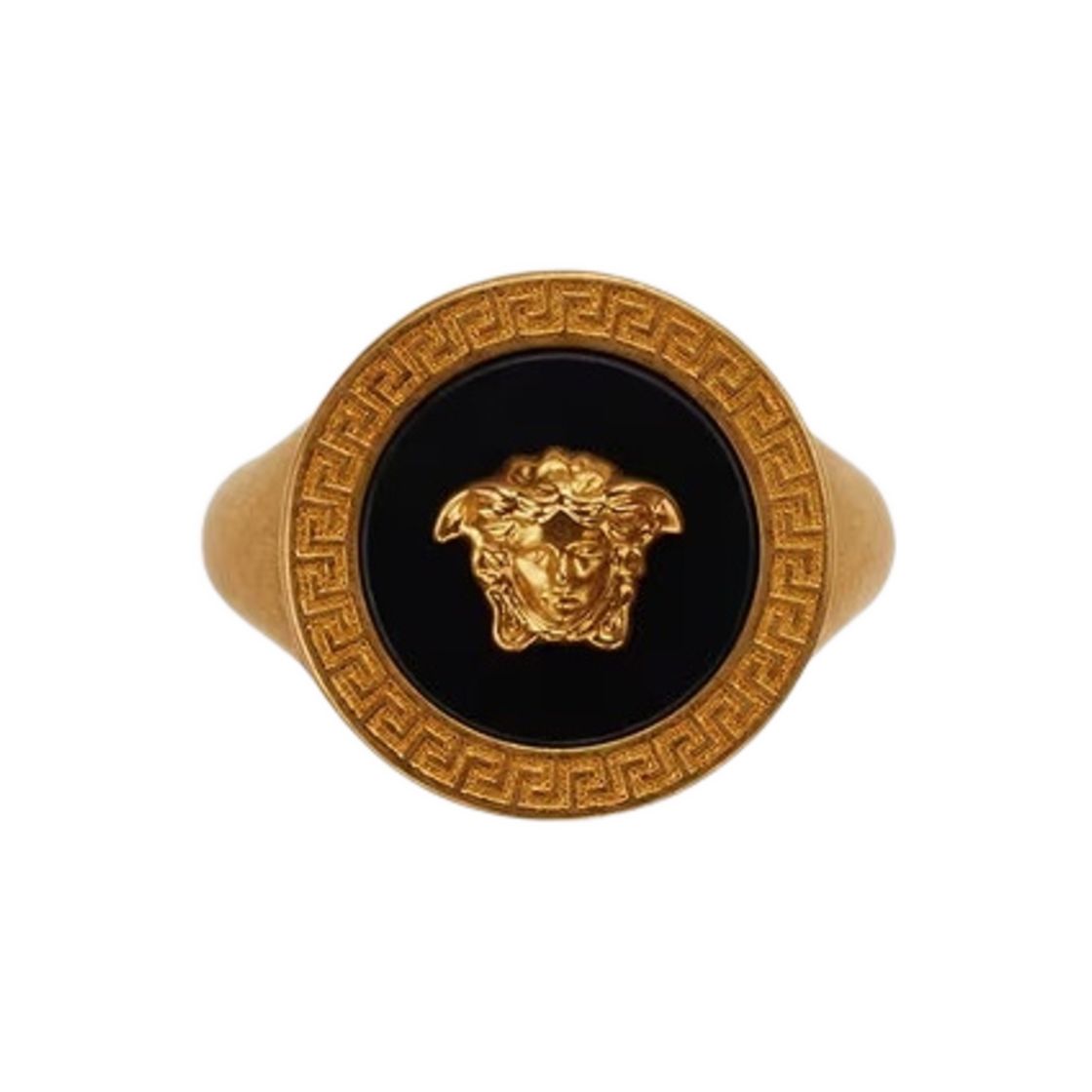 베르사체 에나멜 메두사 링 블랙 골드(Versace Enamel Medusa Ring Black Gold)