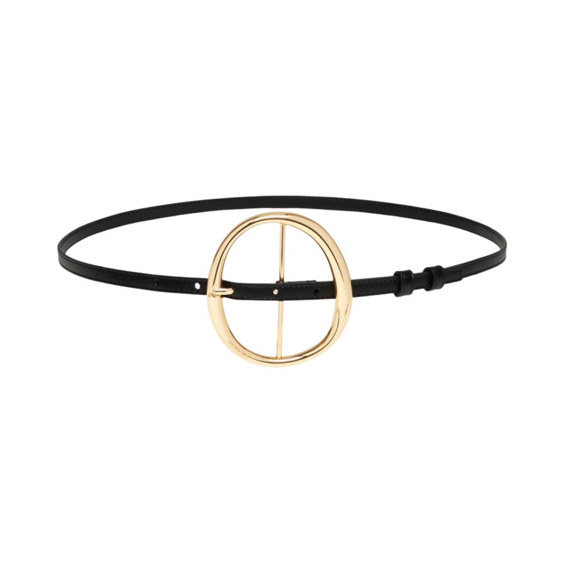 (W) 자크뮈스 라 세인튜어 론드 서클 버클 벨트 블랙((W) Jacquemus La Ceinture Ronde Circle Buckle Belt Black) - 1