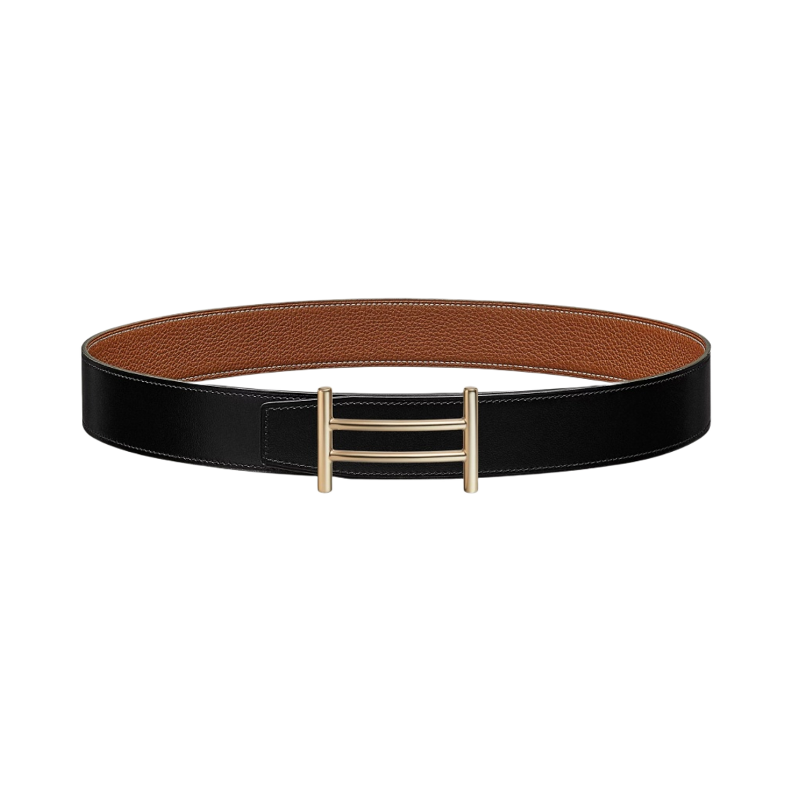 에르메스 라이더 벨트 버클 & 리버서블 가죽 스트랩 38mm & 페르마브라스 누아 골드(Hermes Rider Belt Buckle & Reversible Leather Strap 38mm & Permabrass Noir Gold) - 1