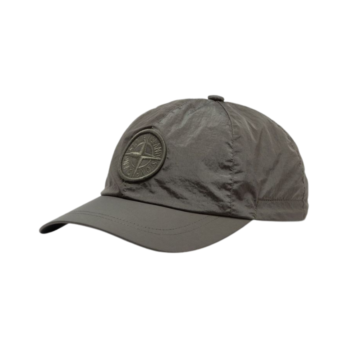 스톤 아일랜드 9100995 나일론 메탈 에코닐 베이스볼 캡 머스크 그린 - 25SS(Stone Island 9100995 Nylon Metal in Econyl Baseball Cap Musk Green - 25SS)