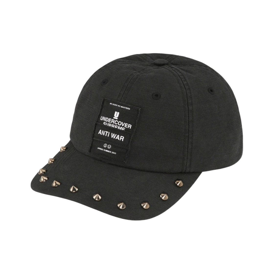 슈프림 x 언더커버 스터드 6-패널 블랙 - 23SS