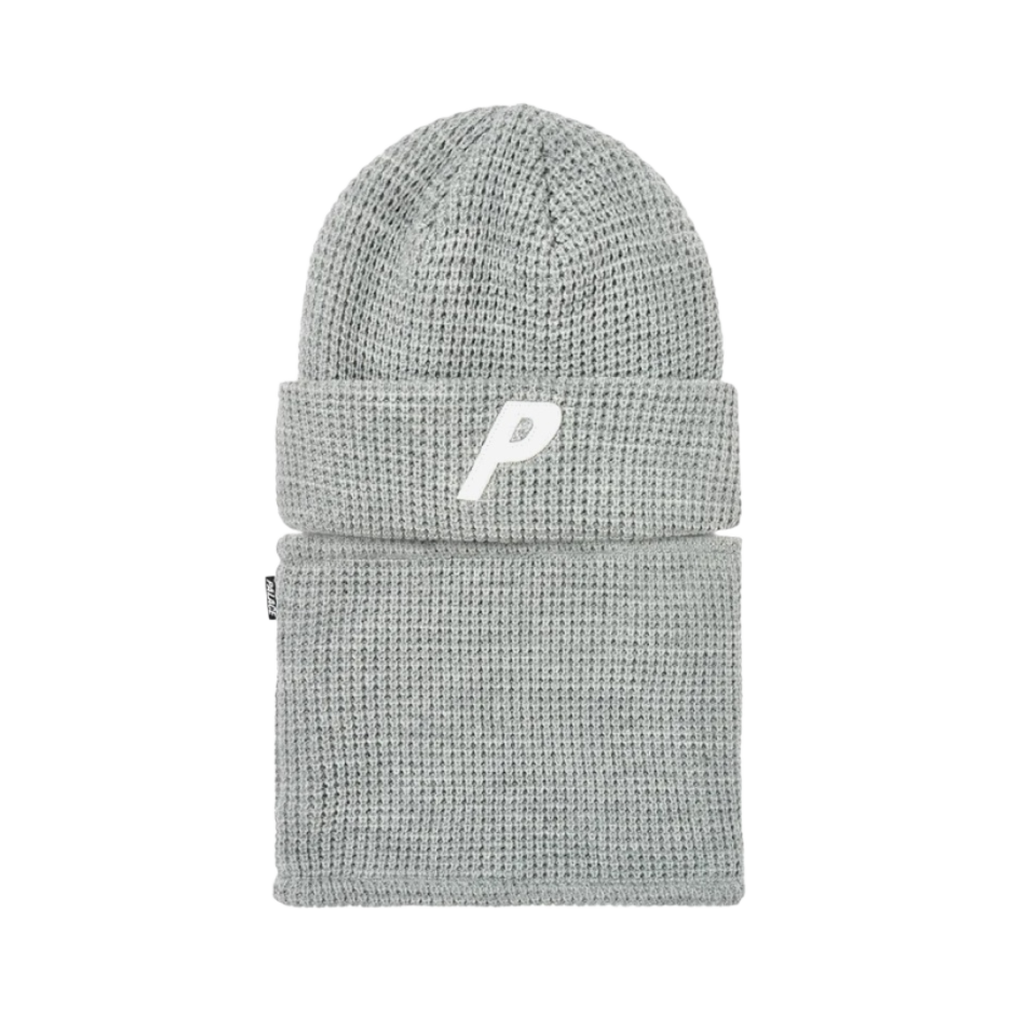 - Palace Zip Off Facewarmer P Beanie Grey Marl - 23FW