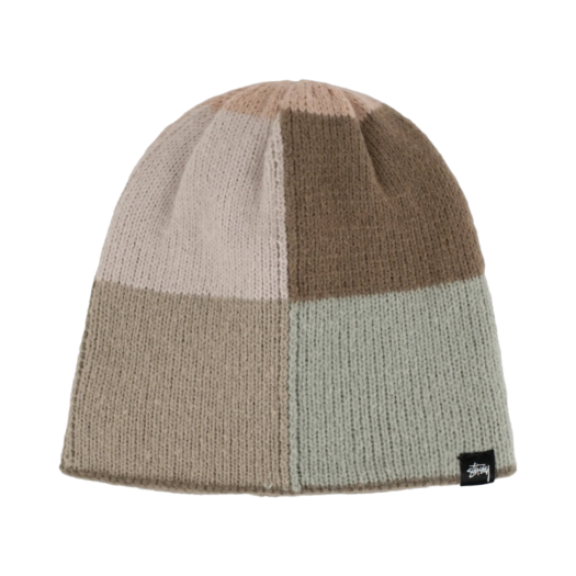 Stussy 8 Square Knit Skullcap Beanie Sand