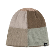 Stussy 8 Square Knit Skullcap Beanie Sand