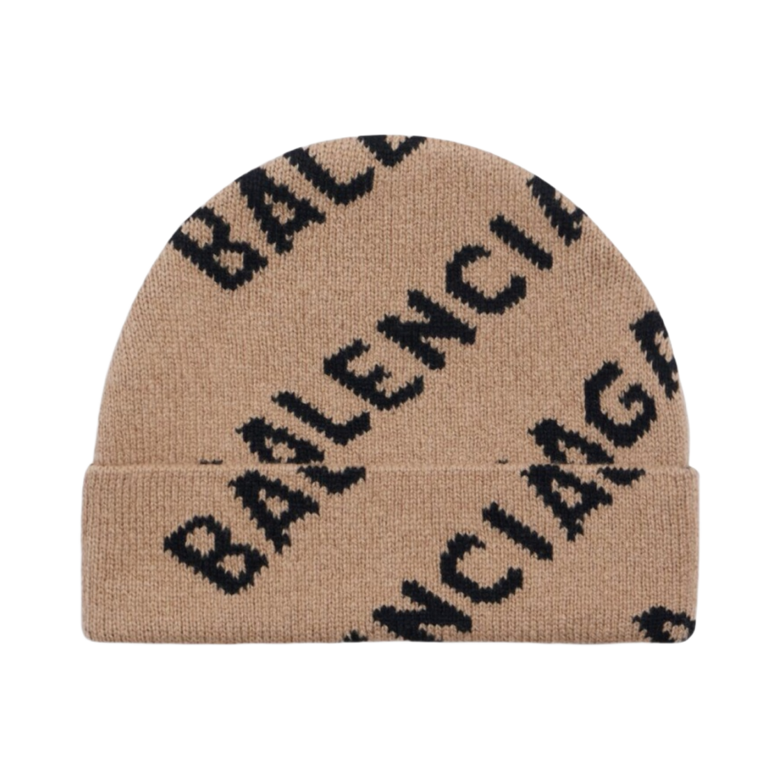 발렌시아가 올오버 로고 비니 베이지(Balenciaga Allover Logo Beanie Beige) - 2