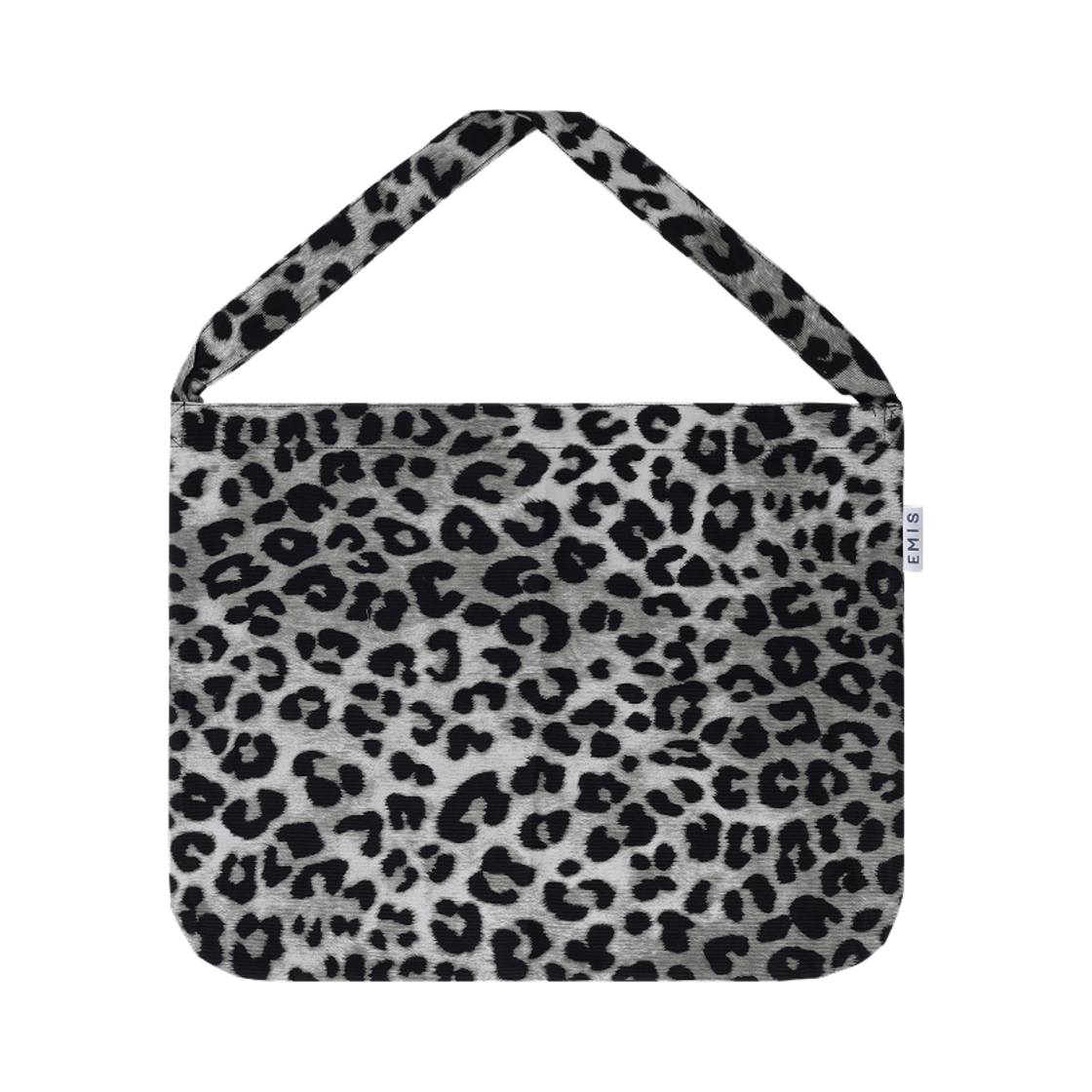 이미스 뉴 레오파드 코듀로이 에코백 그레이(Emis New Leopard Corduroy Eco Bag Gray)