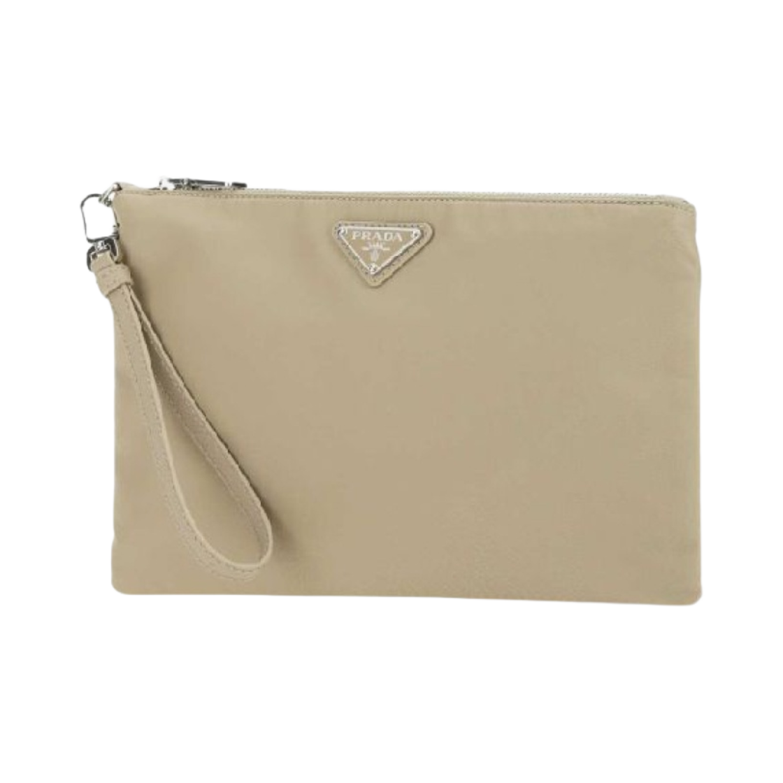 프라다 리나일론 사피아노 레더 파우치 데저트 베이지(Prada Re-Nylon and Saffiano Leather Pouch Desert Beige) - 2