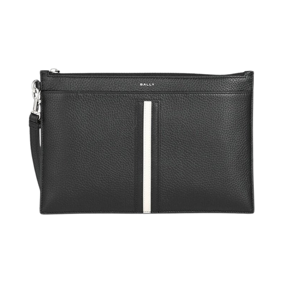 6304957 Bally Ribbon Envelope Clutch Black