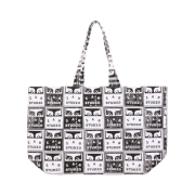 IAB Studio x Obey Faded Poster Canvas Tote Bag Black White