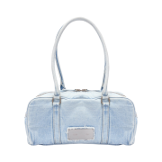 Matin Kim Vintage Denim Sporty Tote Bag Sky