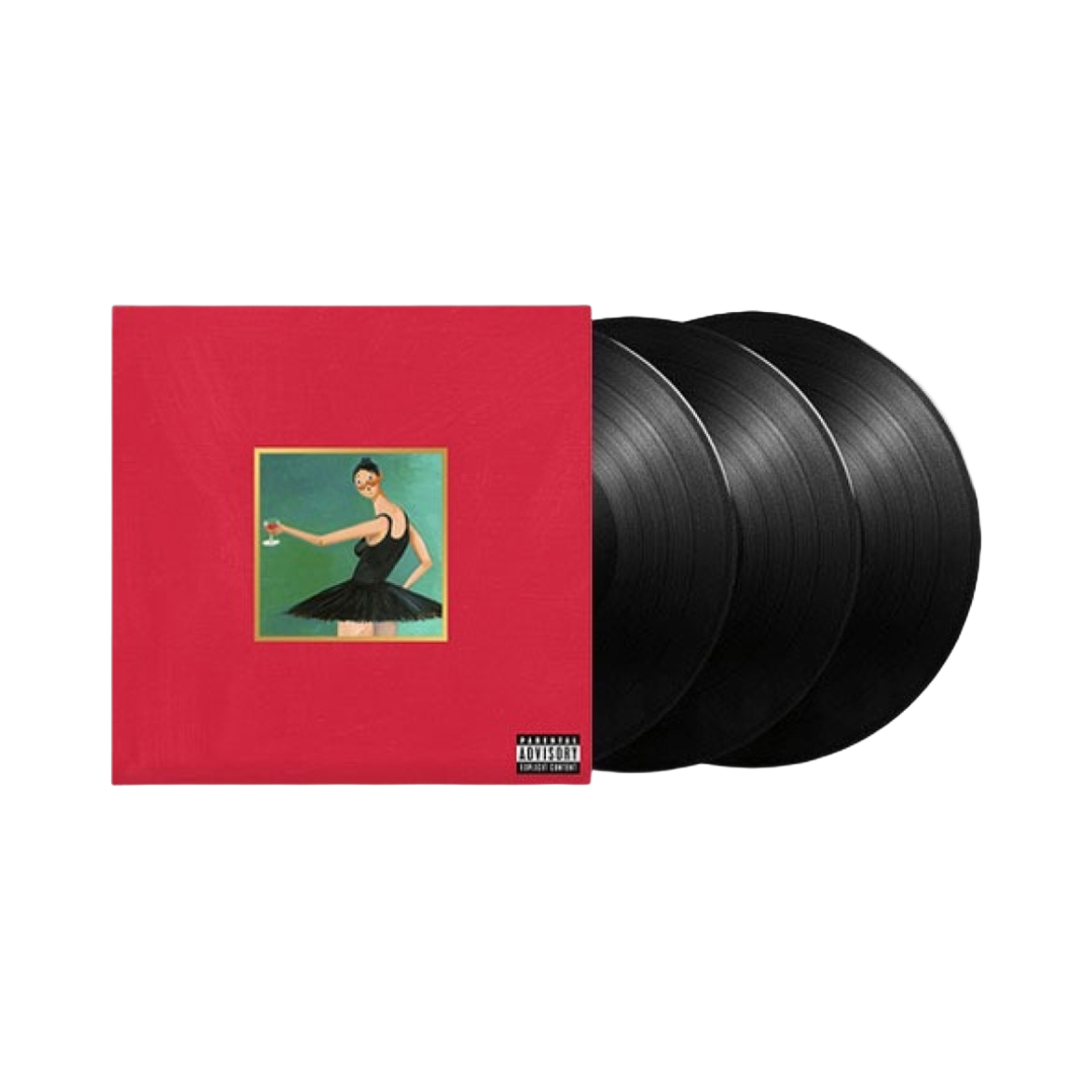 칸예 웨스트 마이 뷰티풀 다크 트위스티드 판타지 LP 블랙 (3LP)(Kanye West My Beautiful Dark Twisted Fantasy LP Black (3LP))