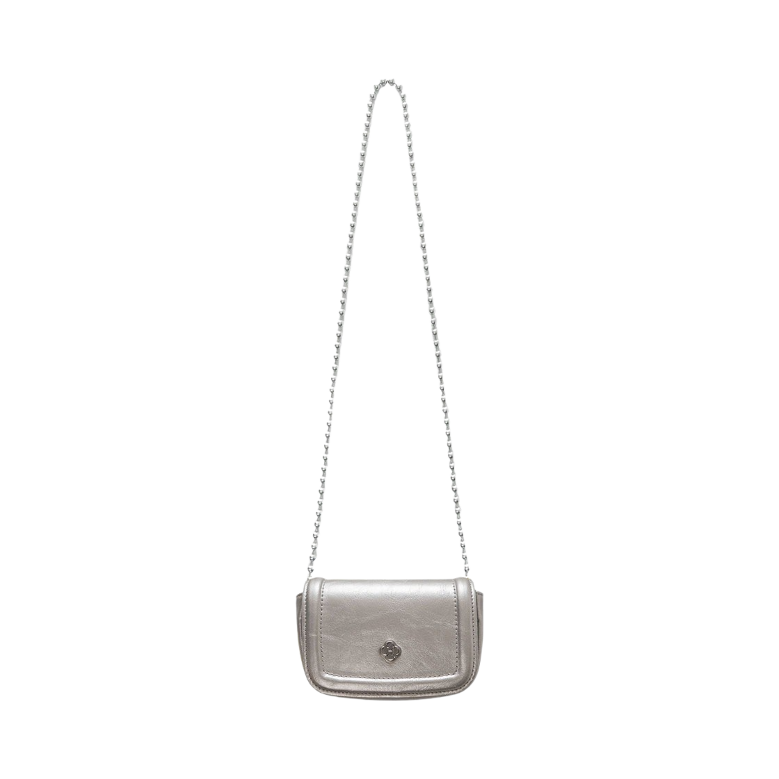 히어리 우먼 포피 체인 미니 백 실버(Heeari Women Poppy Chain Mini Bag Silver)