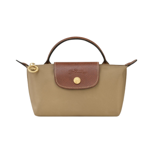 Longchamp Le Pliage Original Handle Pouch Desert