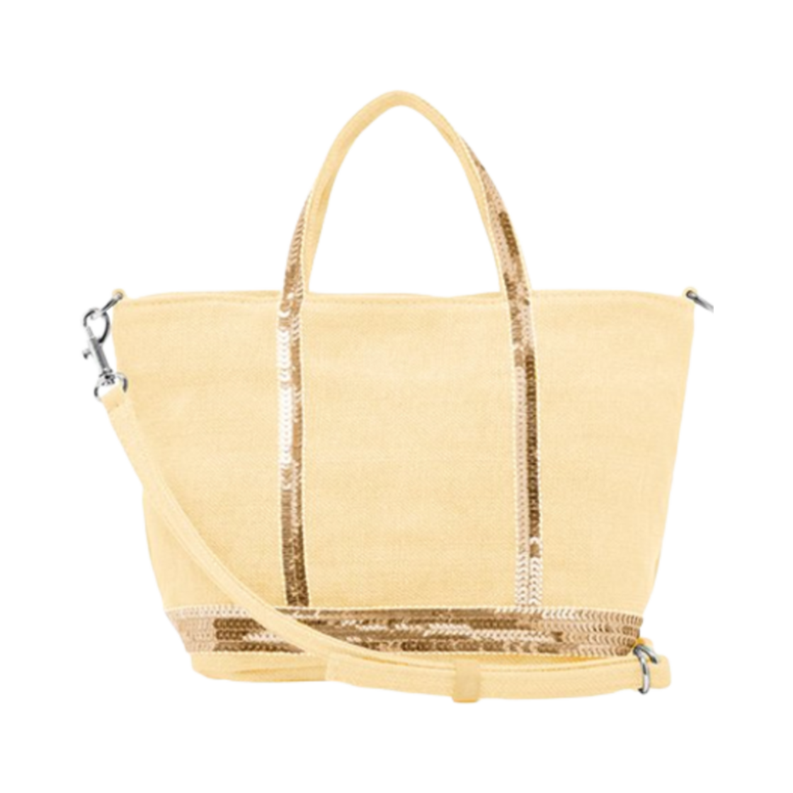 바네사 브루노 리넨 XS 카바스 토트 옐로우(Vanessa Bruno Linen XS Cabas Tote Yellow)
