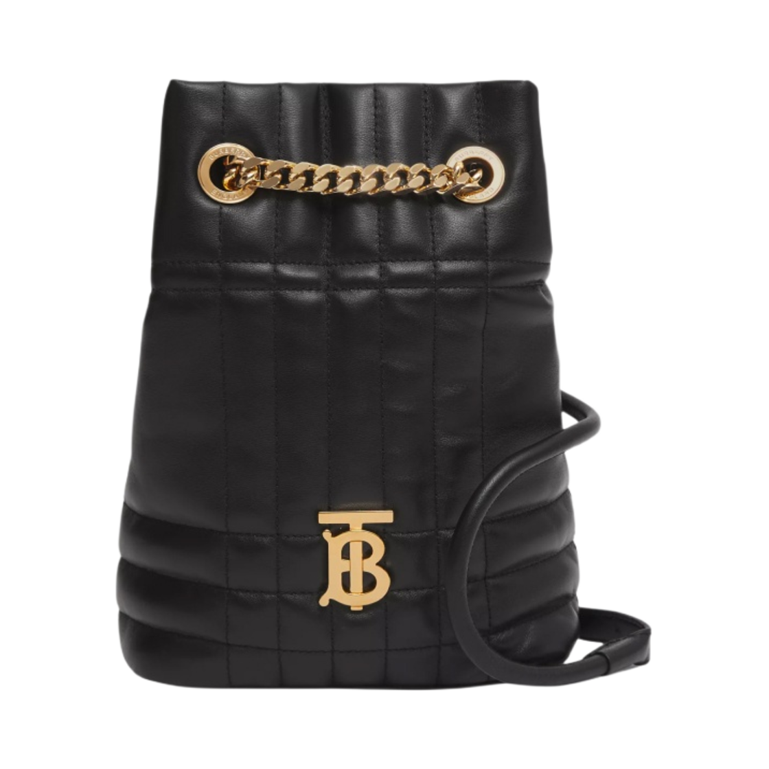 버버리 퀼티드 레더 미니 로라 백팩 블랙(Burberry Quilted Leather Mini Lola Backpack Black) - 1