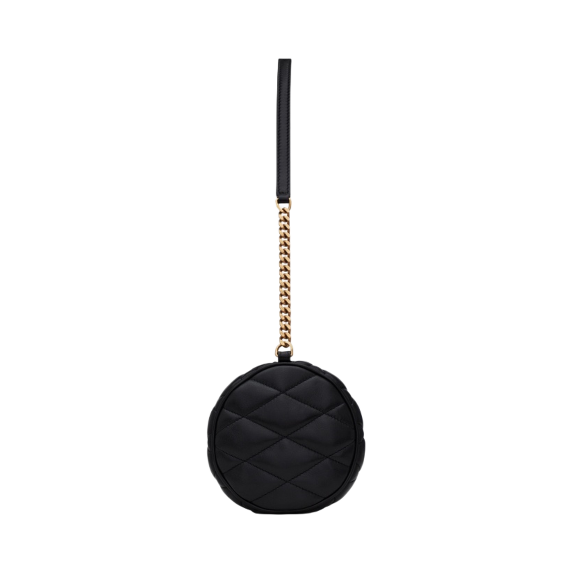 생로랑 퀼티드 램스킨 세이드 스몰 튜브 백 블랙(Saint Laurent Sade Small Tube Bag in Quilted Lambskin Black) - 3
