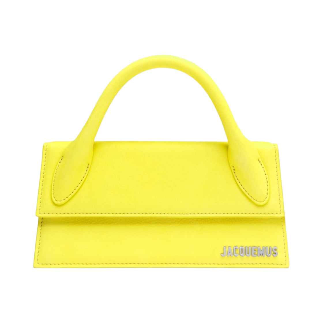 자크뮈스 르 치키토 롱 레더 핸드백 네온 옐로우(Jacquemus Le Chiquito Long Leather Handbag Neon Yellow) - 1