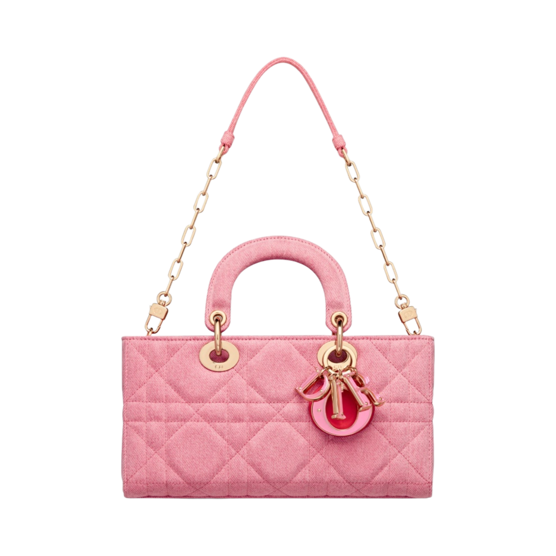 디올 레이디 디조이백 까나쥬 데님 브라이트 핑크(Dior Lady D-Joy Bag Cannage Denim Bright Pink) - 5