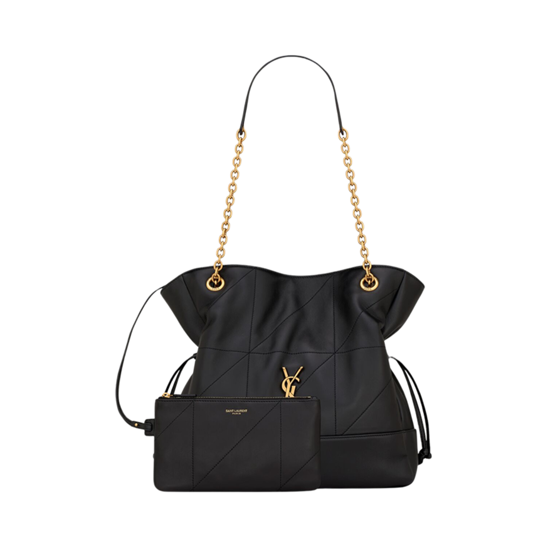 생로랑 제이미 쇼핑 스몰 램스킨 블랙(Saint Laurent Jamie Shopping Small in Lambskin Black) - 2