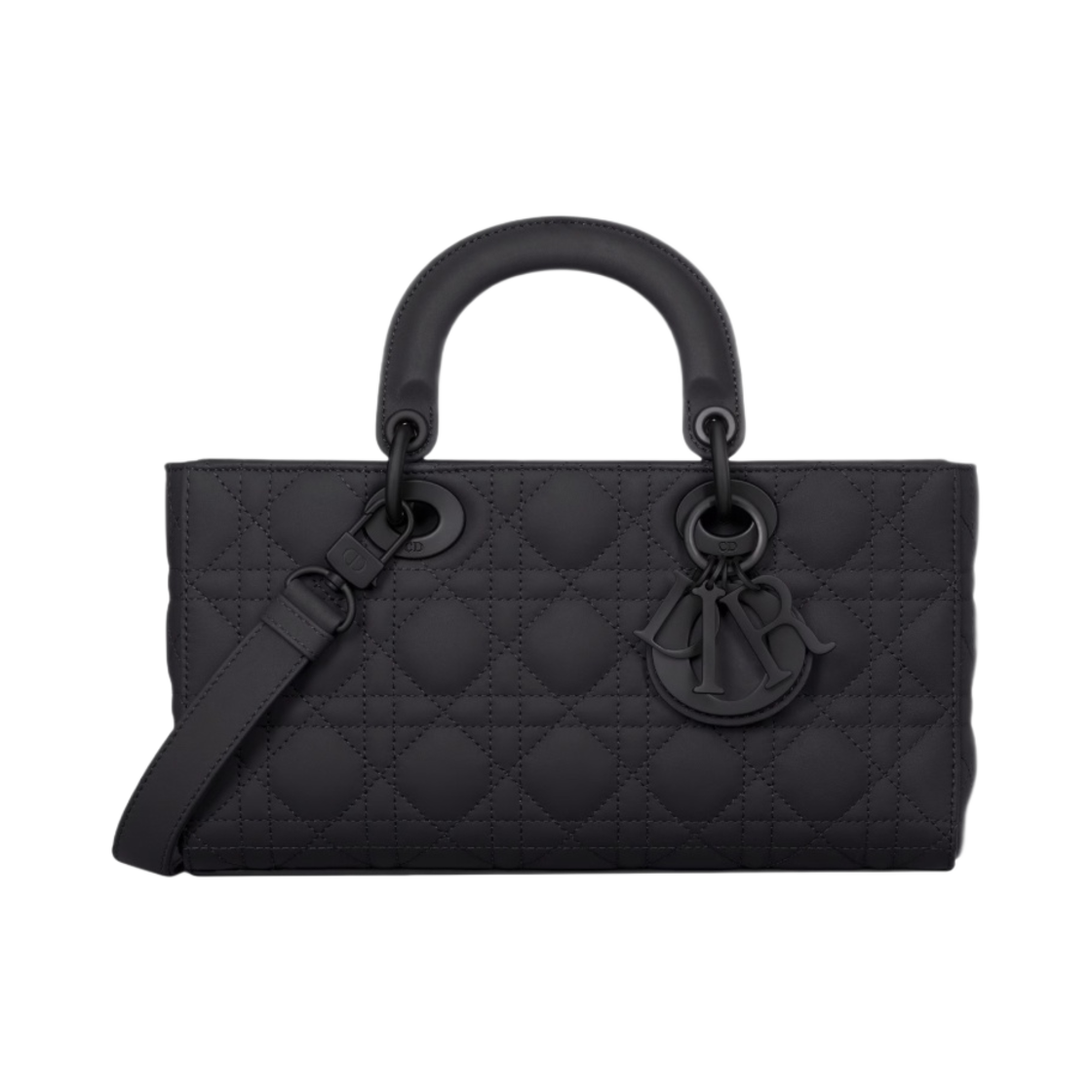 디올 미디움 레이디 D 조이 백 블랙 까나쥬 카프스킨 울트라 매트(Dior Medium Lady D Joy Bag Cannage Calfskin Ultramatte Black) - 1