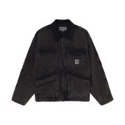 Stussy Washed Canvas Shop Jacket Black