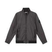 Stone Island 4100037 Crinkle Reps R-NY Wind-Resistant Jacket with Anti-Drop and Mesh Lining Charcoal Grey - 25SS